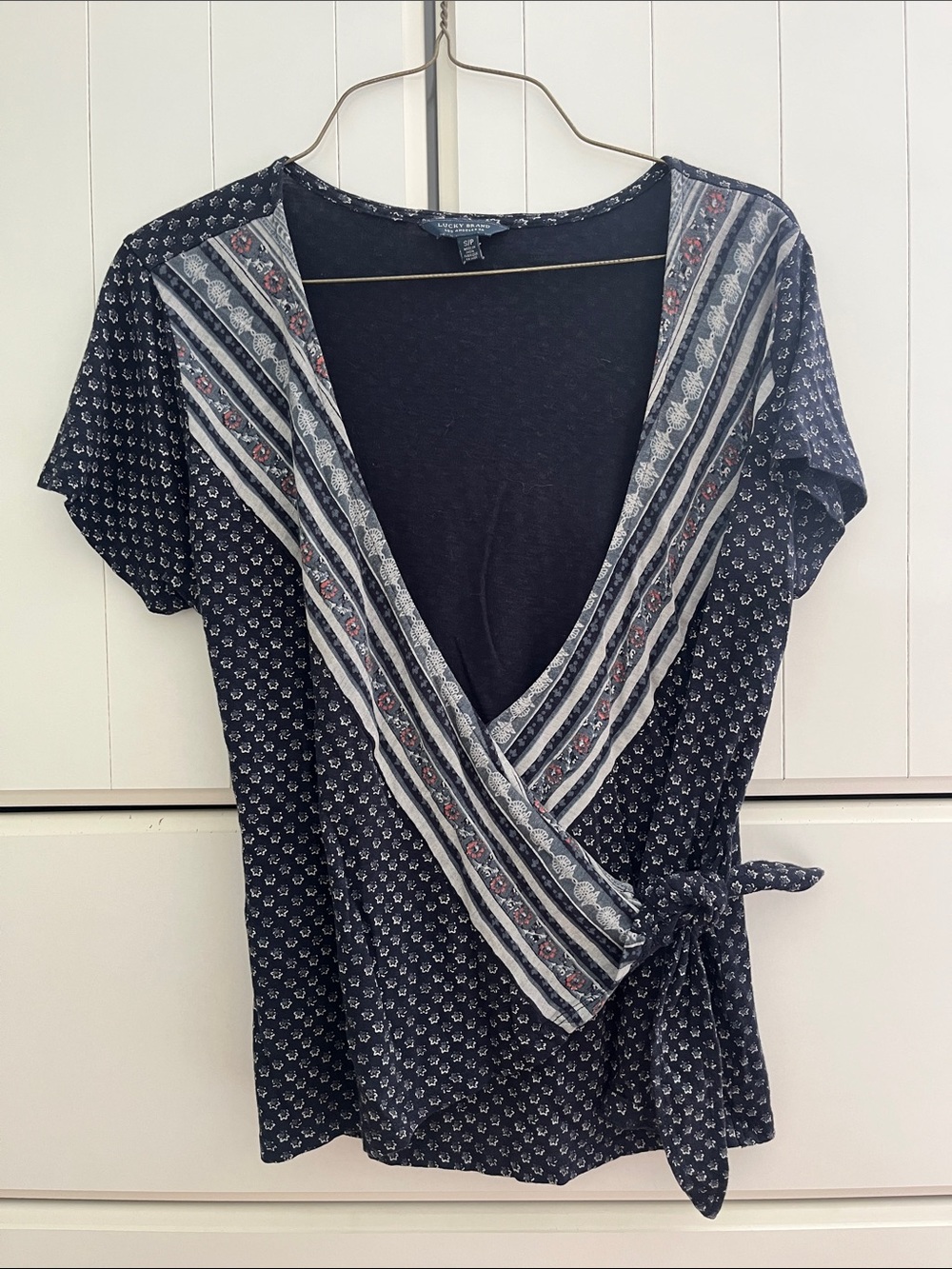 Lucky Brand Tie Front Shirt